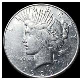 1928 Silver Peace Dollar CHOICE AU