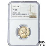 1953 Jefferson Nickel NGC PF68