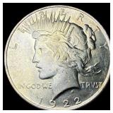1922 Silver Peace Dollar GEM BU
