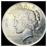 1923 Silver Peace Dollar CHOICE BU