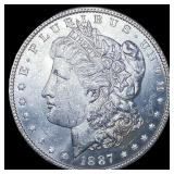 1887 Morgan Silver Dollar GEM BU
