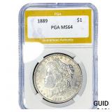 1889 Morgan Silver Dollar PGA MS64
