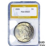 1926 Silver Peace Dollar PGA MS63