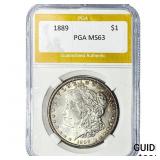 1889 Morgan Silver Dollar PGA MS63