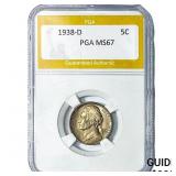 1938-D Jefferson Nickel PGA MS67