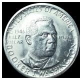 1946-S Silver Booker T. Washington Half Dollar CHO