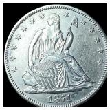 1871 Silver Half Dollar (Seated Liberty) CLOSELY U