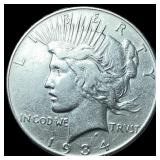 1934 Silver Peace Dollar LIGHTLY CIRCULATED