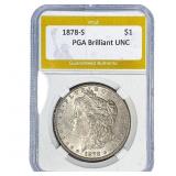 1878-S Morgan Silver Dollar PGA Brilliant UNC