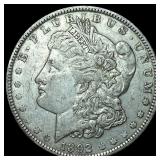 1892 Morgan Silver Dollar NEARLY UNCIRCULATED