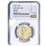 1926 Oregon Trail Half Dollar NGC MS66