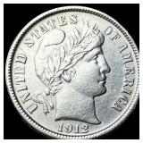 1912-D Silver Barber Dime CLOSELY  UNCIRCULATED