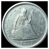1875-S Silver Twenty Cents ABOUT UNCIRCULATED