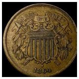 1864 Two-Cent Piece CLOSELY UNCIRCULATED