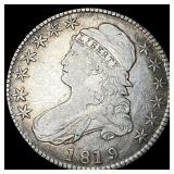 1819 Capped Bust Half Dollar ABOUT UNCIRCULATED