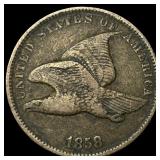 1858 Flying Eagle Cent ABOUT UNCIRCULATED