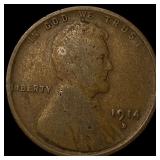 1914-D Lincoln Wheat Cent LIGHTLY CIRCULATED