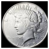 1925-S Silver Peace Dollar NEARLY  UNCIRCULATED