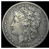 1892 Silver Morgan Dollar LIGHTLY CIRCULATED