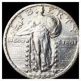 1924-S Silver Standing Liberty Quarter CLOSELY UNC
