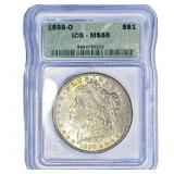 1898-O Morgan Silver Dollar ICG MS65