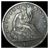 1876-CC Silver Half Dollar NEARLY UNCIRCULATED