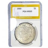 1900 Morgan Silver Dollar PGA MS63