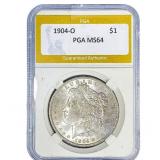 1904-O Morgan Silver Dollar PGA MS64