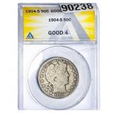 1904-S Barber Half Dollar ANACS GOOD4