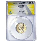 1952 Jefferson Nickel ANACS PF67