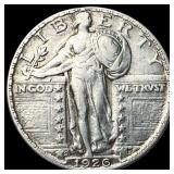 1926-S Silver Standing Liberty Quarter NEARLY UNCI