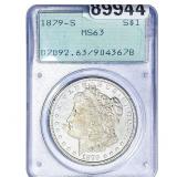 1879-S Morgan Silver Dollar PCGS MS63