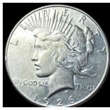 1926-S Silver Peace Dollar CHOICE AU