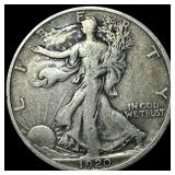 1920-D Silver Walking Liberty Half Dollar NEARLY U