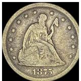 1875-S Silver Twenty Cents NICELY CIRCULATED