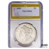 1889 Morgan Silver Dollar PGA MS62