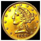1899 Liberty Head Half Eagle $5 Gold UNCIRCULATED