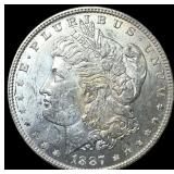 1887 Morgan Silver Dollar GEM BU