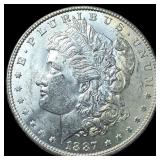 1887 Morgan Silver Dollar GEM BU
