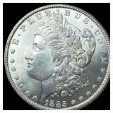 1885 Silver Morgan Dollar GEM BU