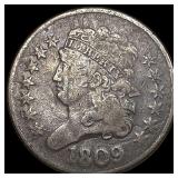 1809 Classic Head Half Cent LIGHTLY CIRCULATED