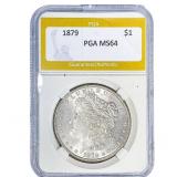 1879 Morgan Silver Dollar PGA MS64