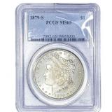 1879-S Morgan Silver Dollar PCGS MS65