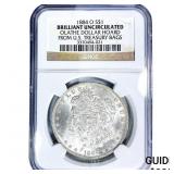 1884-O Morgan Silver Dollar NGC BU