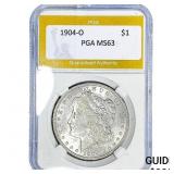 1904-O Morgan Silver Dollar PGA MS63