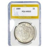 1889 Morgan Silver Dollar PGA MS63