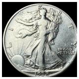 1938-D Silver Walking Liberty Half Dollar  CLOSEL