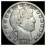 1912-D Silver Barber Half Dollar LIGHTLY CIRCULATE
