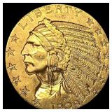 1909 Indian Head Half Eagle $5 Gold UNCIRCULATED