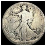 1916-D Silver Walking Liberty Half Dollar NICELY C